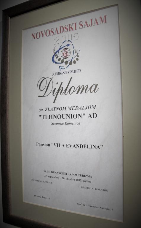 B&B Villa Evandjelina Sremska Kamenica Εξωτερικό φωτογραφία